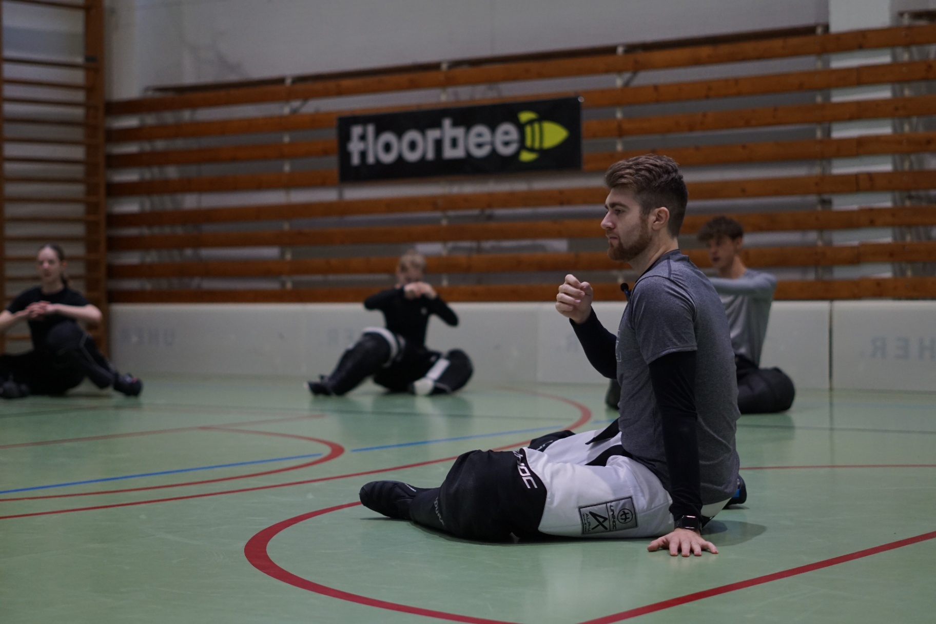 Strečink a rozcvička brankářů